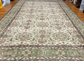 Vintage Hand-Knotted Distressed Turkish Rug